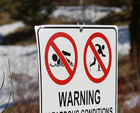 Winter Skating Not Recommended On Natural Ponds Or Storm Water Management Ponds