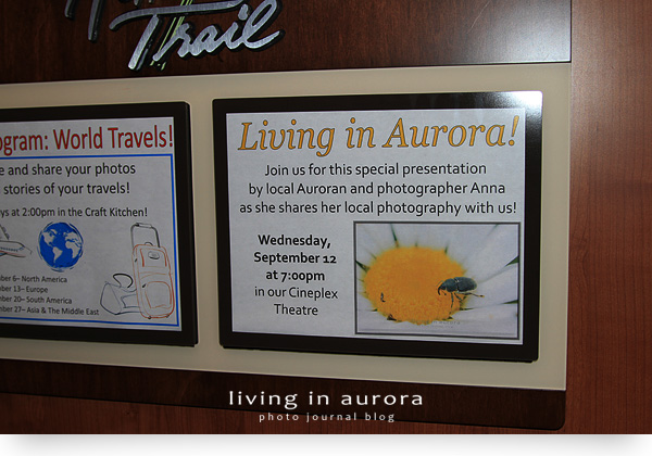 Living In Aurora, Elevator Snapshot