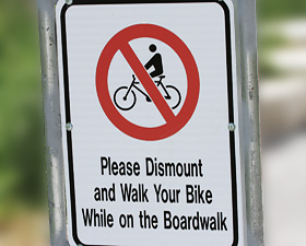No Motorized Vehicles On The Boardwalk, By Default
